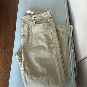 Green Zara jeans